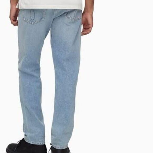 Calvin Klein Men's Slim-Straight Fit Stretch Jeans - Picture 2 of 7